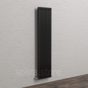 Solira Трубчатый дизайн радиатор 3200, цвет Чёрный Сатин/Лёд/Песок (RAL9005 матовый/глянцевый/текстурный)
